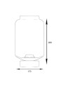Lampa stołowa Famlight Leyte Grey Copper