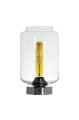Lampa stołowa Famlight Leyte Transparent Stainless Steel