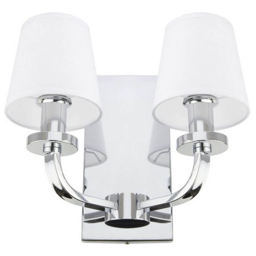 Kinkiet w nowojorskim stylu chrom W02503CH-WH NEW YORK Cosmo Light