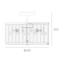 Plafon elegancki C03411CP KYIV Cosmo Light