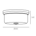 Plafon C02381BR DRESDEN Cosmo Light