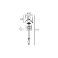 Kinkiet elegancki W01289BR-WH AUSTIN Cosmo Light