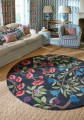 Dywan okrągły roślinny FORAGING INDIGO ROUND 146618 Sanderson