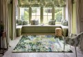 Dywan z roślinnym wzorem ANCIENT CANOPY FOREST GREEN 146708 Sanderson