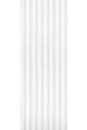 Panel ścienny 3D malowany na biało WP001P Duna Mardom Decor - wys. 270 cm