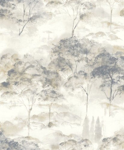 Tapeta zamglony las Casadeco RIVI 89552387 Sila Riverside 4