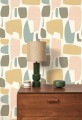 Tapeta geometryczna retro Casadeco MISI 89382303 Module Milano Sixties