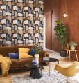 Tapeta geometryczna retro Casadeco MISI 89389515 Module Milano Sixties