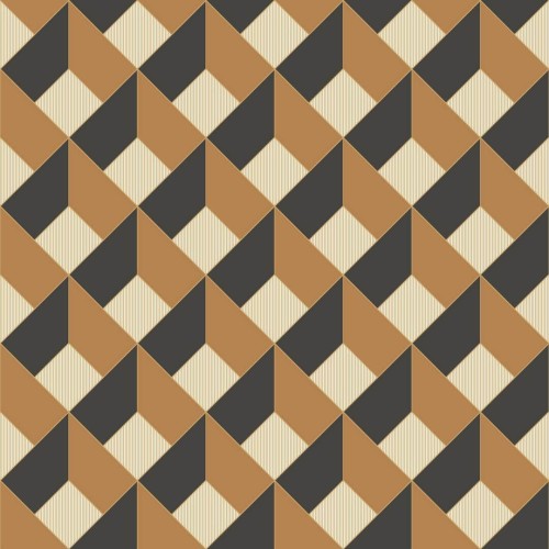 Tapeta geometryczna z efektem 3D Caselio OTLS 105092953 Square Outlines