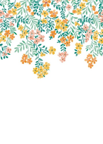 Mural drobne kwiatki Caselio PMW 104632303 M Flowerfalls Pimp My Wall