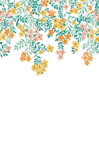 Mural drobne kwiatki Caselio PMW 104632304 L Flowerfalls Pimp My Wall