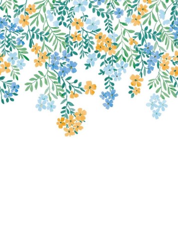 Mural drobne kwiatki Caselio PMW 104636303 M Flowerfalls Pimp My Wall