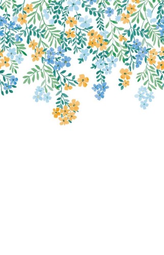 Mural drobne kwiatki Caselio PMW 104636304 L Flowerfalls Pimp My Wall