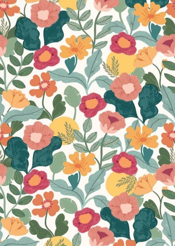 Mural kolorowe kwiaty Caselio PMW 104667603 M Suzy Pimp My Wall