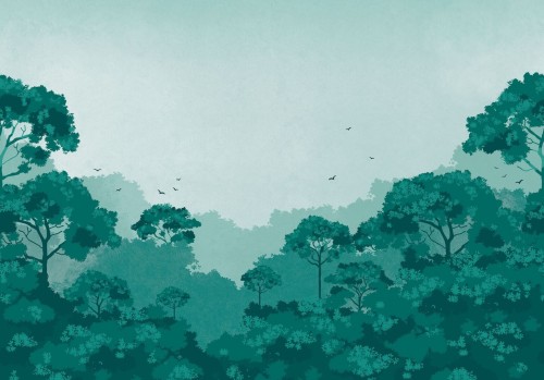 Mural krajobraz lasu Caselio PMW 104727711 M Amazing Forest Pimp My Wall