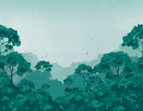 Mural krajobraz lasu Caselio PMW 104727712 L Amazing Forest Pimp My Wall