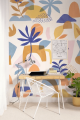 Mural artystyczny geometria i liście Caselio PMW 104736303 M Cutting Game Pimp My Wall