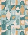 Mural geometryczny w ceramiczne dzbanki Caselio PMW 104747105 S Ceramic Tiles Pimp My Wall