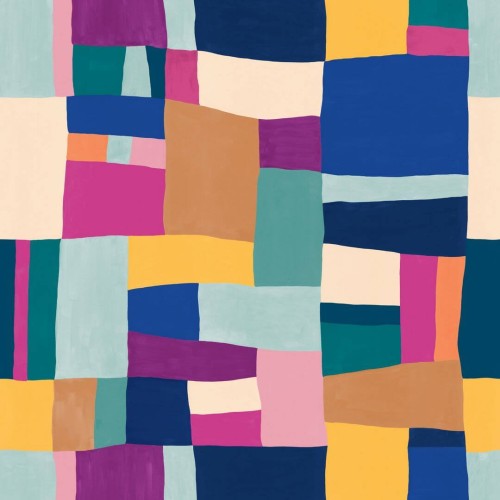 Mural geometryczny patchwork Caselio PMW 104893406 S Wonderfull Patchwork Pimp My Wall