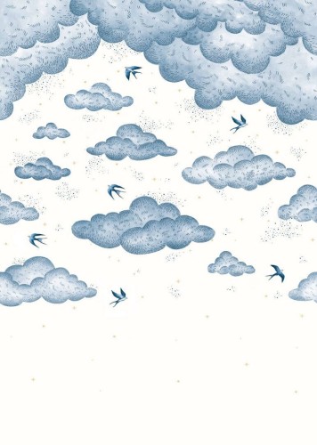 Mural chmurki i jaskółki Caselio PMW 105186003 M Universe Pimp My Wall