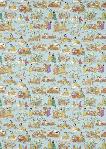 Tkanina Disney Królewna Śnieżka i siedmiu krasnoludków Sanderson 227153 Snow White