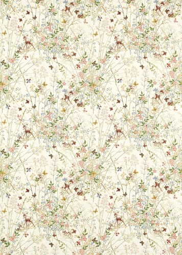 Tkanina Disney jelonek Bambi i przyjaciele Sanderson 227155 Bambi