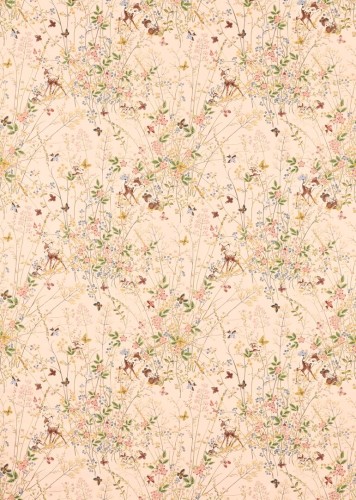 Tkanina Disney jelonek Bambi i przyjaciele Sanderson 227158 Bambi