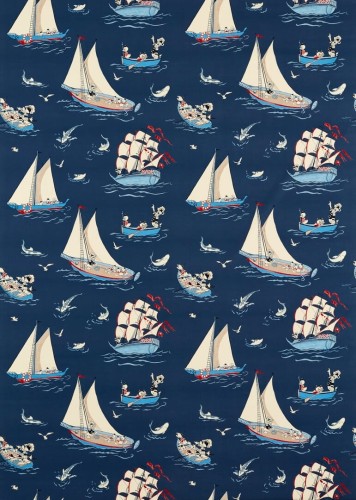 Tkanina Disney Kaczor Donald Sanderson 227161 Donald Nautical