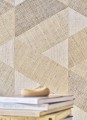 Tapeta geometryczna z rafii Casamance 71240112 Solal