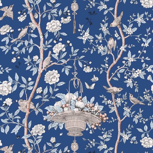 Tapeta botaniczna w stylu chinoiserie Lorenzo Castillo LCW 1080-004 ROGER Tana