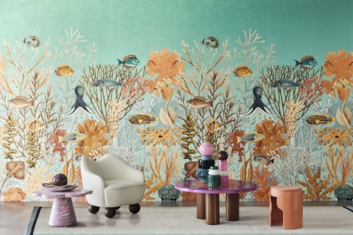 Mural ryby i koralowce Casamance 71300240 Moorea Exploration