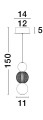 Lampa wisząca nowoczesna LED Luces Exclusivas PONCE LE42699