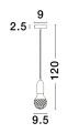 Lampa wisząca nowoczesna Luces Exclusivas BANI LE42709