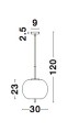 Lampa wisząca nowoczesna Luces Exclusivas MARC LE42718