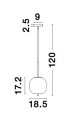 Lampa wisząca nowoczesna Luces Exclusivas MARC LE42721