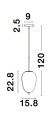 Lampa wisząca nowoczesna Luces Exclusivas MARC LE42723
