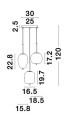Lampa wisząca nowoczesna Luces Exclusivas MARC LE42724