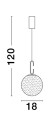 Lampa wisząca nowoczesna LED Luces Exclusivas YARA LE42733