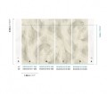Mural abstrakcyjne pociągnięcia pędzla Khroma DG4CHA1012 Charly Wall Designs IV