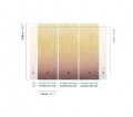 Mural efekt mory jedwabiu cieniowany Khroma DG4MOI1063 Moire Wall Designs IV