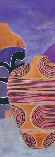 Mural kolorowe wazony Khroma DG4HIV1041 Hiva Terra