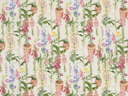 Tapeta kwiaty w doniczkach Pierre Frey FP759001 Les Digitales Veranda by Caspari