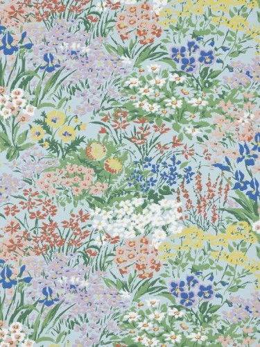 Tapeta kwiaty w stylu vintage Pierre Frey FP760003 Jolies Fleurs Veranda by Caspari