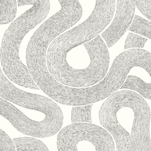 Tapeta abstrakcyjne fale Sandberg 805-01 Zen White Mons Klint