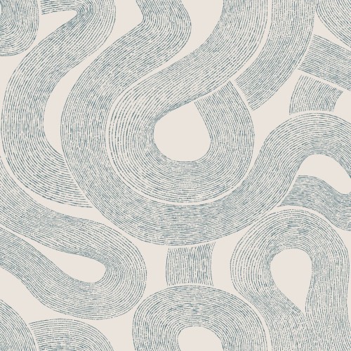 Tapeta abstrakcyjne fale Sandberg S10330 Zen Indigo Blue Mons Klint