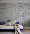 Fototapeta jak marmur Sandberg S10350 Klint Misty Blue Mons Klint
