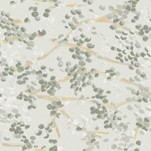 Tapeta roślinna haftowana Elitis VP955 01 Milos Lins Brodes