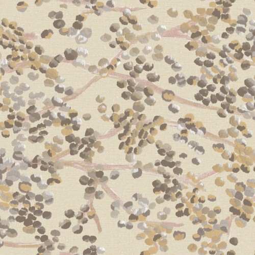 Tapeta roślinna haftowana Elitis VP955 02 Milos Lins Brodes