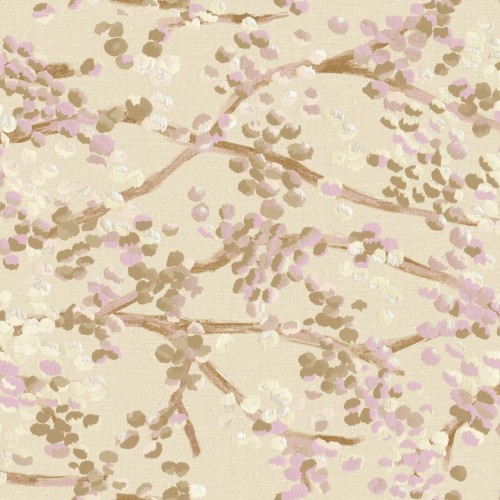 Tapeta roślinna haftowana Elitis VP955 03 Milos Lins Brodes