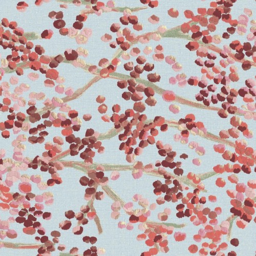 Tapeta roślinna haftowana Elitis VP955 04 Milos Lins Brodes